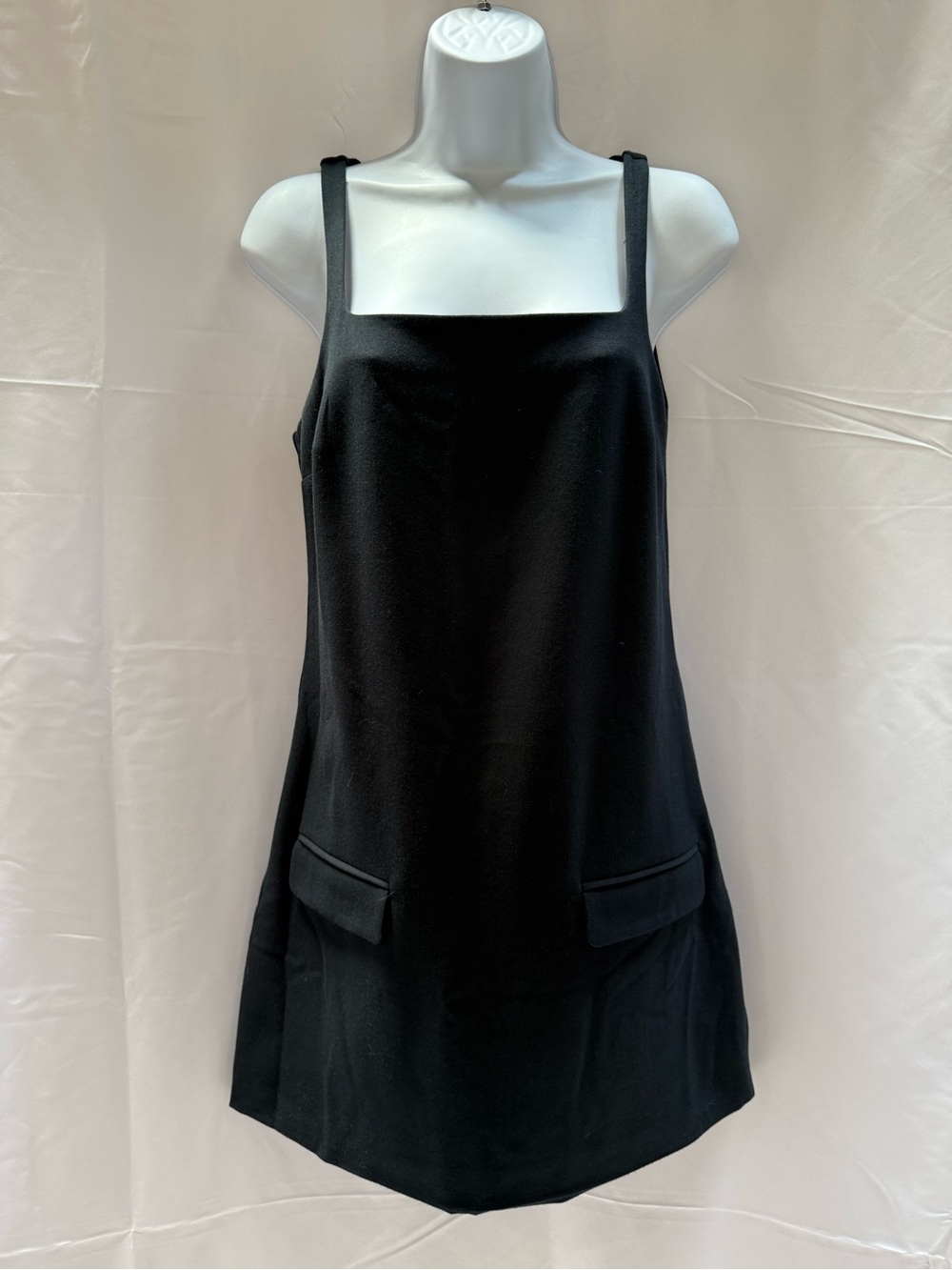 Abercrombie & Fitch Black Square-Neck Mini Dress